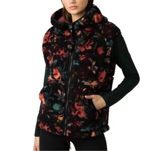 PrAna Solar Scape Vest - Size M - black Fleur color